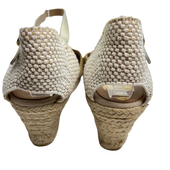 KANNA Made In SPAIN Mustard Yellow Espadrille Ankle Strap Wedge Heels Shoes  41 - Picture 6 of 16